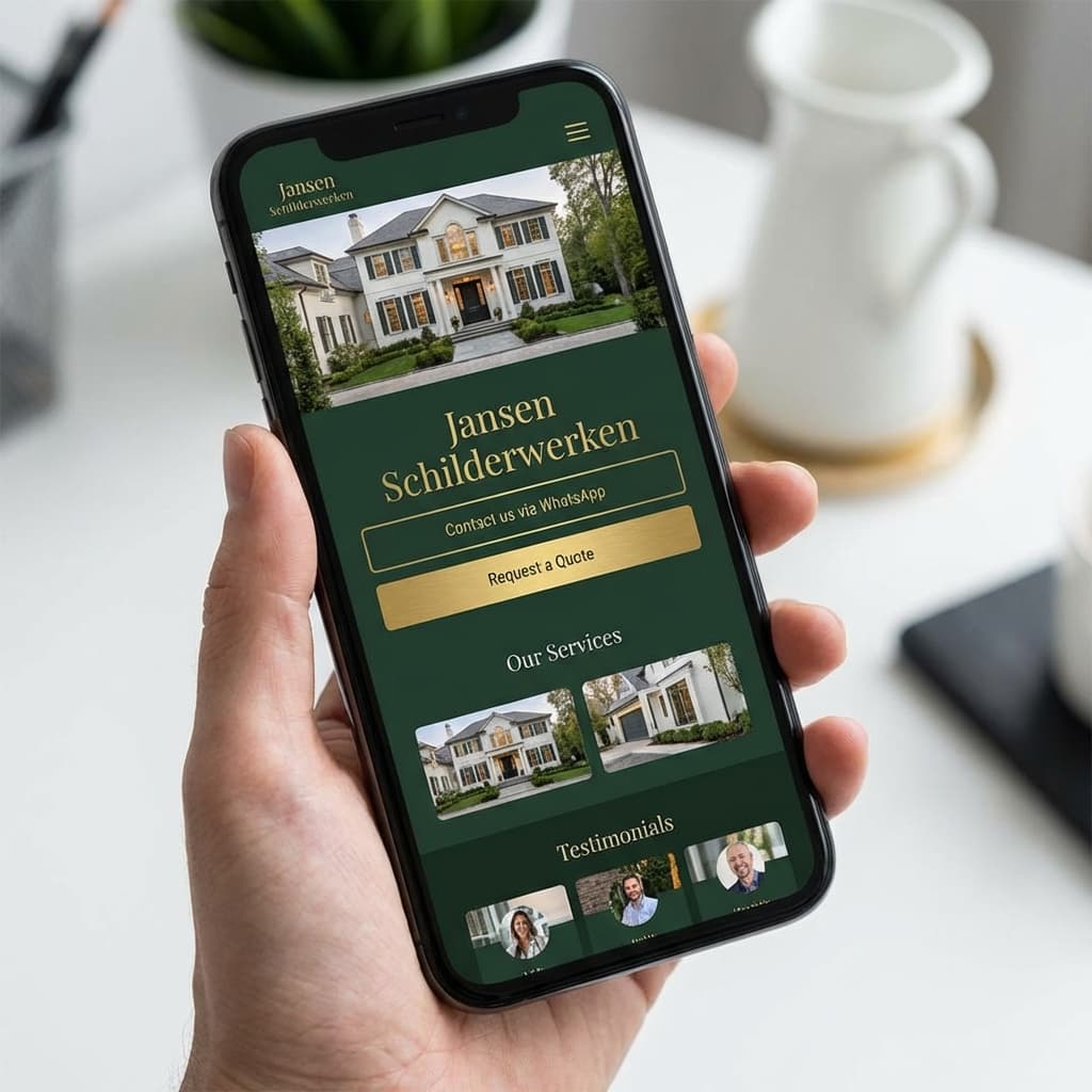 Jansen Schilders Website Design